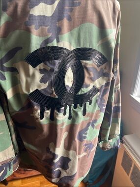 Chanel designed Original Camouflage US Navy Jacket EUC